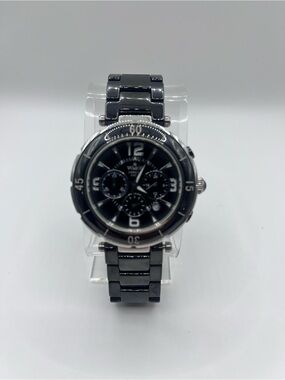Visage Watch  black Women's Ceramic Bracelet Watch